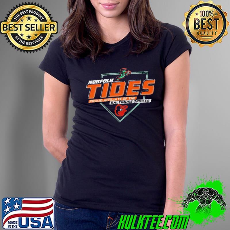 Baltimore Orioles X Norfolk Tides Affiliate s Ladies Tee Baltimore Orioles X Norfolk Tides Affiliate s Ladies Tee