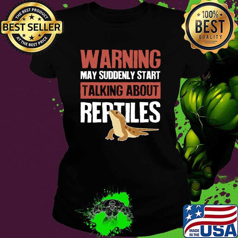 Bearded Dragon Lizard Reptile Warning T-Shirt