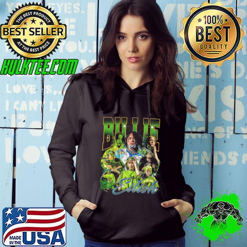 Billie Eilish Vintage American singer and songwriter T-Shirt Hoodie Billie Eilish Vintage American singer and songwriter T-Shirt Hoodie