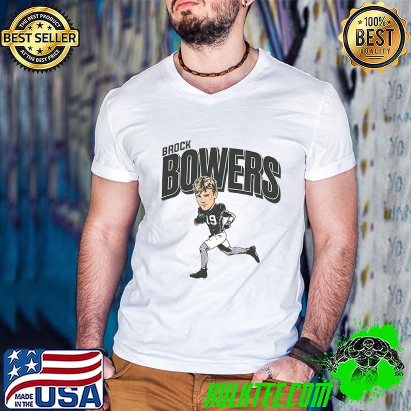 Brock Bowers Caricature American football tight end for the Las Vegas Raiders T-Shirt Guys V Neck Brock Bowers Caricature American football tight end for the Las Vegas Raiders T-Shirt Guys V Neck