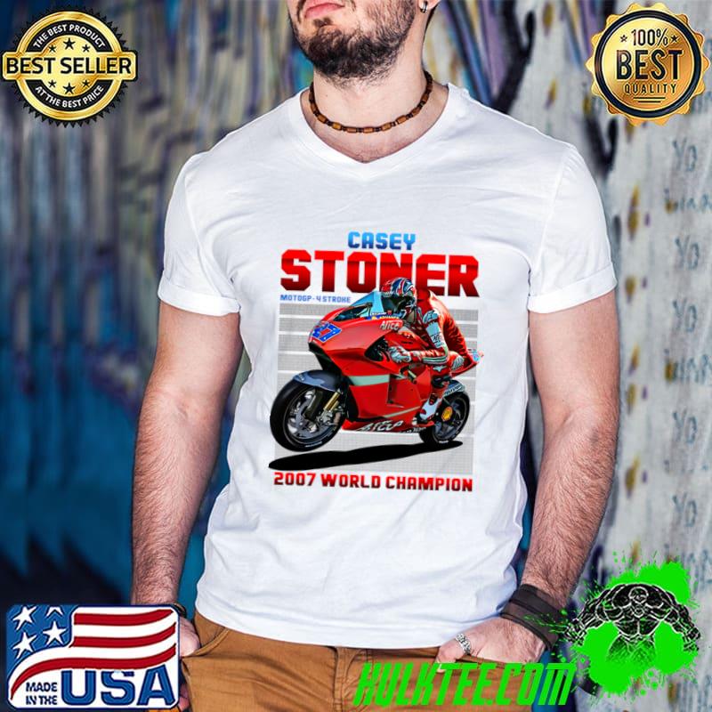 Casey Stoner Australian retired professional motorcycle racer 2007 Legend World Champion T-Shirt