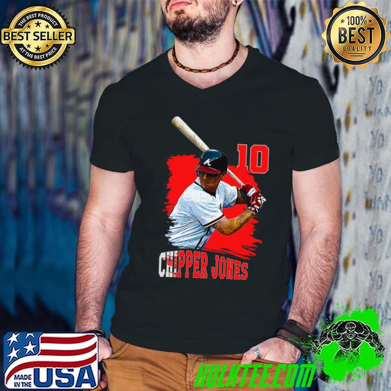 Chipper jones 10 American former professional baseball third baseman T-Shirt