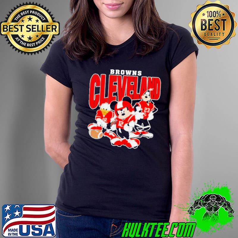 Cleveland Browns Mickey Donald Duck And Goofy Football Team 2024 Shirt