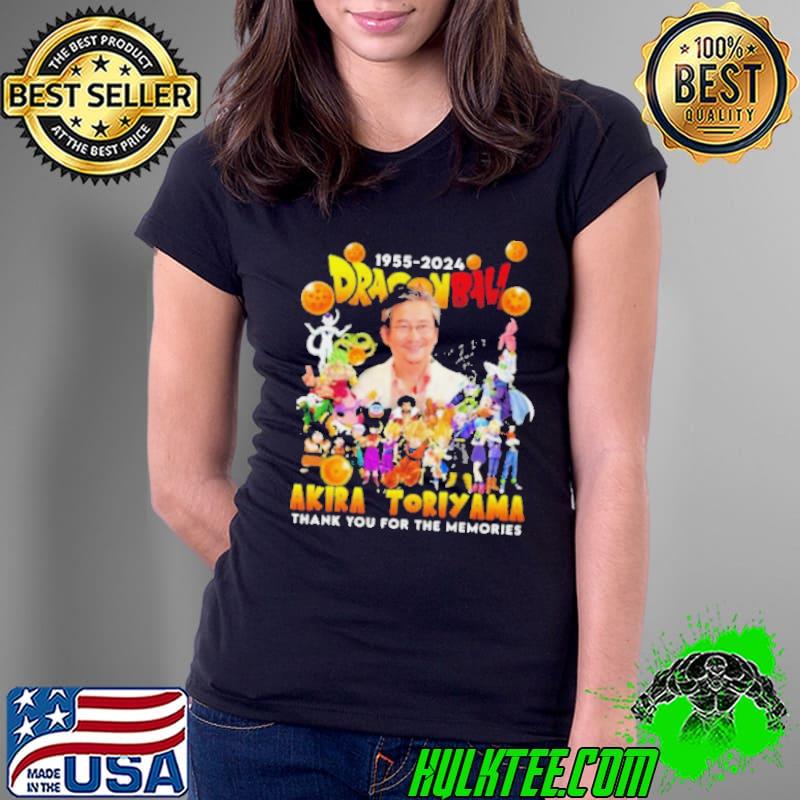 Dragonball 1955 2024 Akira Toriyama Thank You For The Memories Signature Shirt
