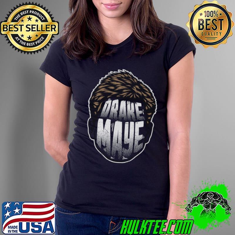Drake Maye American football quarterback New England Player Silhouette T-Shirt