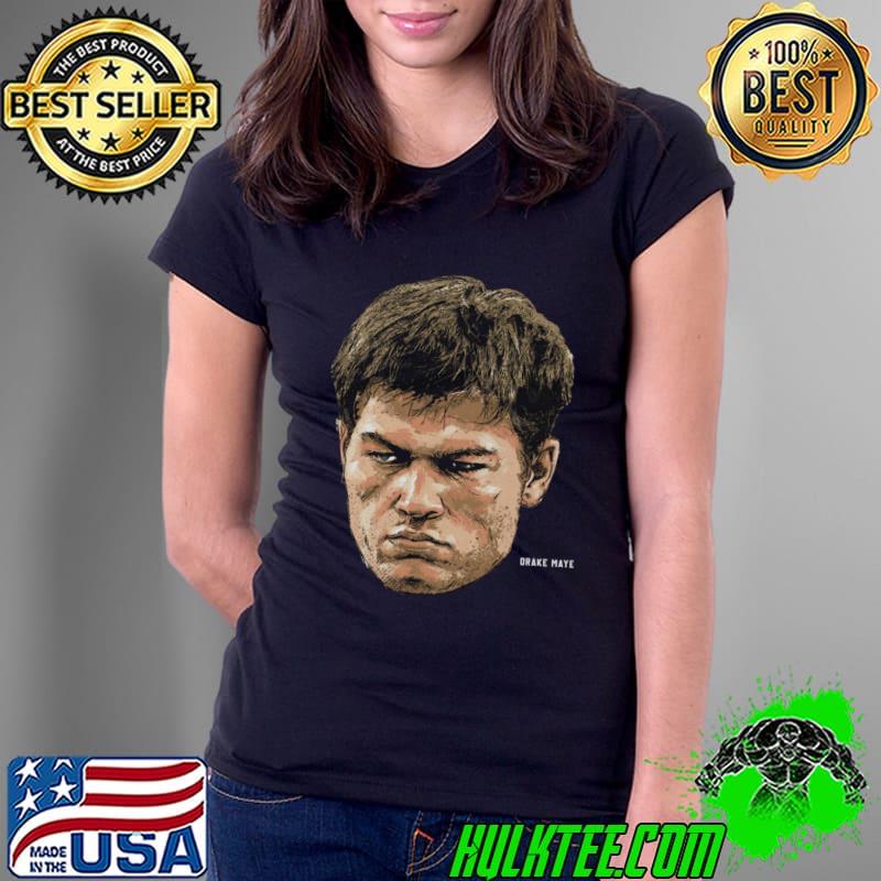 Drake Maye American football quarterback New England Portrait T-Shirt