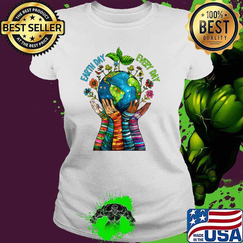 Earth Day 2024 Everyday Earth Hands T-Shirt