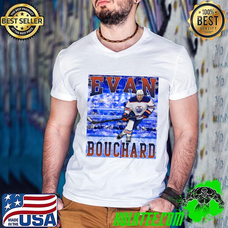 Evan Bouchard Canadian professional ice hockey defenceman for the Edmonton Oilers T-Shirt Guys V Neck Evan Bouchard Canadian professional ice hockey defenceman for the Edmonton Oilers T-Shirt Guys V Neck