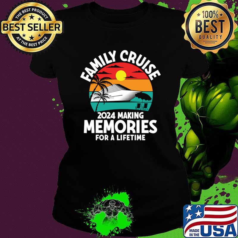 Family Cruise 2024 Making Memories For A Lifetime USa Flag T-Shirt