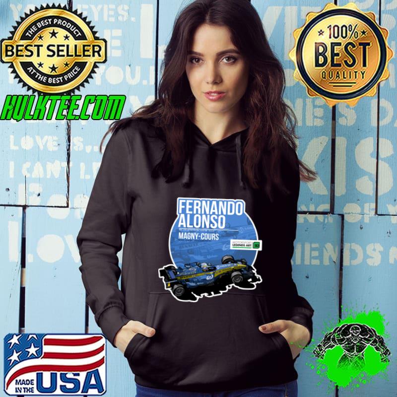 Fernando Alonso 2005 Magnycours Spanish racing driver currently competing T-Shirt Hoodie Fernando Alonso 2005 Magnycours Spanish racing driver currently competing T-Shirt Hoodie