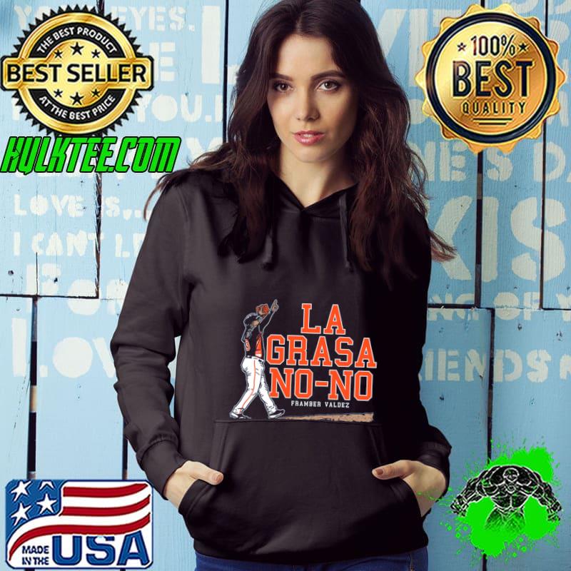 Framber Valdez La Grasa No-No Dominican professional baseball pitcher T-Shirt