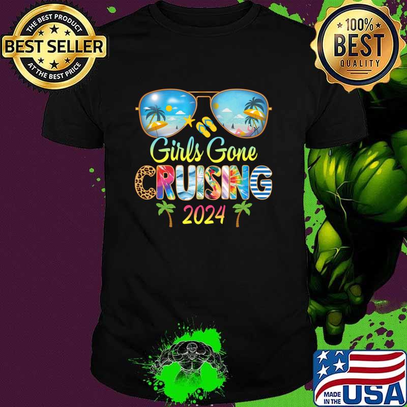 Girls Gone Cruising 2024 Summer vacation Sunglasses Leopard T-Shirt Unisex Girls Gone Cruising 2024 Summer vacation Sunglasses Leopard T-Shirt Unisex