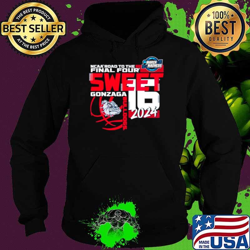 Gonzaga Bulldogs 2024 NCAA road to the Sweet 16 March Madness s Hoodie Gonzaga Bulldogs 2024 NCAA road to the Sweet 16 March Madness s Hoodie