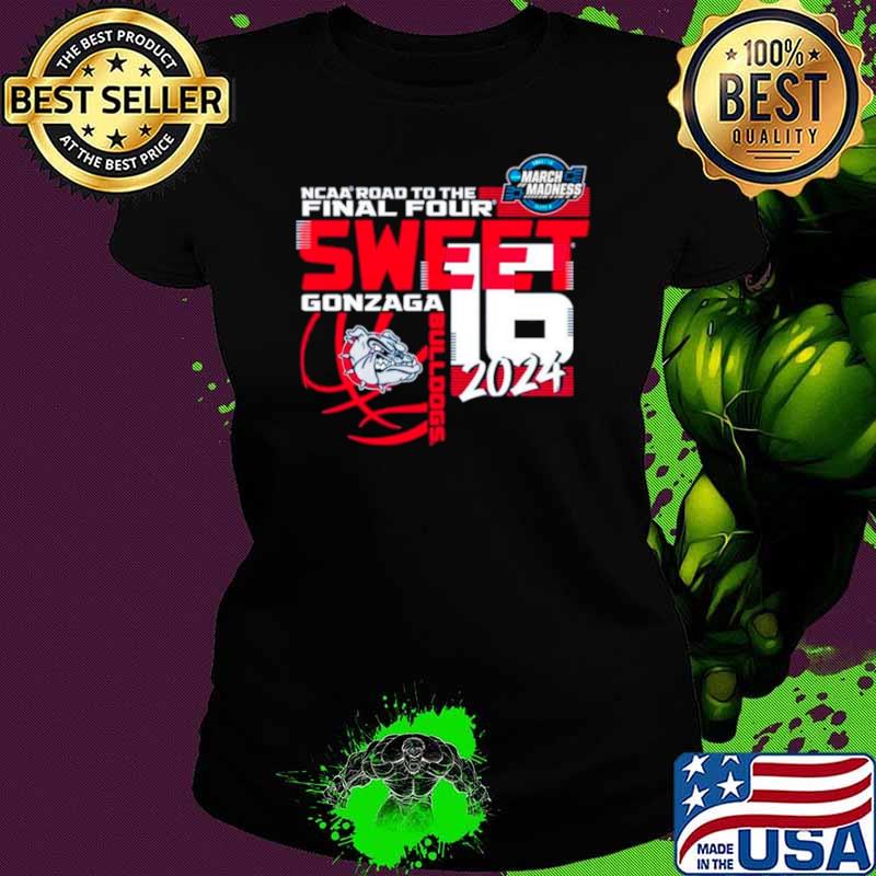 Gonzaga Bulldogs 2024 NCAA road to the Sweet 16 March Madness shirt