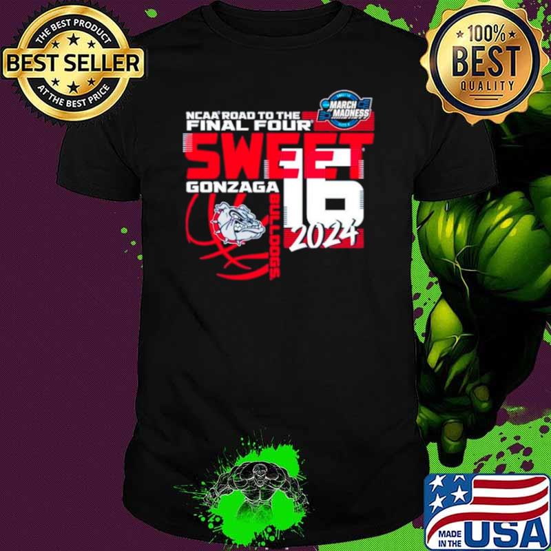 Gonzaga Bulldogs 2024 NCAA road to the Sweet 16 March Madness s Unisex Gonzaga Bulldogs 2024 NCAA road to the Sweet 16 March Madness s Unisex