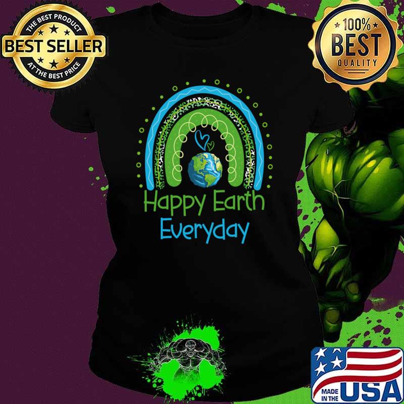 Happy Earth Day Everyday Rainbow Leopard T-Shirt