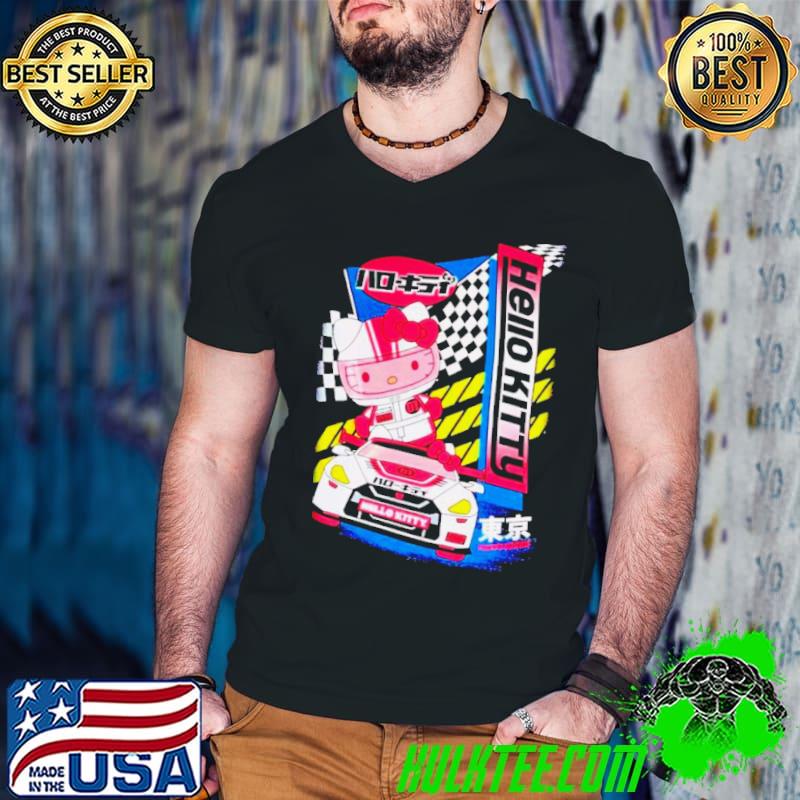 Hello Kitty Racer Tokyo speed s Guys V Neck Hello Kitty Racer Tokyo speed s Guys V Neck