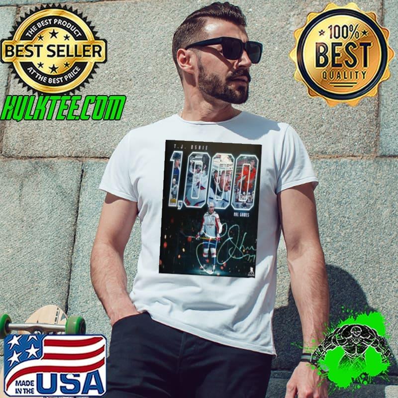 Honor T J Oshie 1k Games Washington Capitals TJ1k NHL Shirt