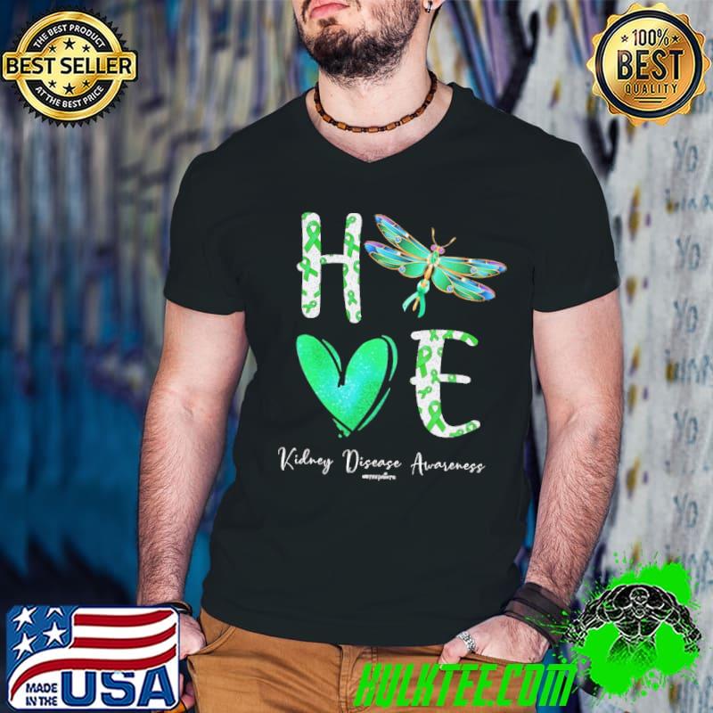 Hope kidney disease awareness heart dragonfly s Guys V Neck Hope kidney disease awareness heart dragonfly s Guys V Neck