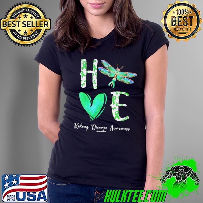 Hope kidney disease awareness heart dragonfly s Ladies Tee Hope kidney disease awareness heart dragonfly s Ladies Tee
