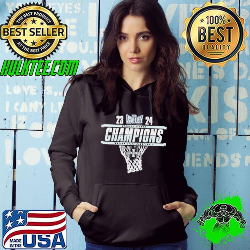 Indiana State 2023 2024 MVC Men’s Basketball Regular Season Champions Shirt Hoodie Indiana State 2023 2024 MVC Men’s Basketball Regular Season Champions Shirt Hoodie