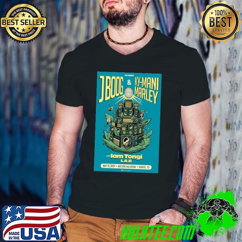J Boog & Ky mani Marley Denver, Mission Ballroom 10 May 2024 shirt