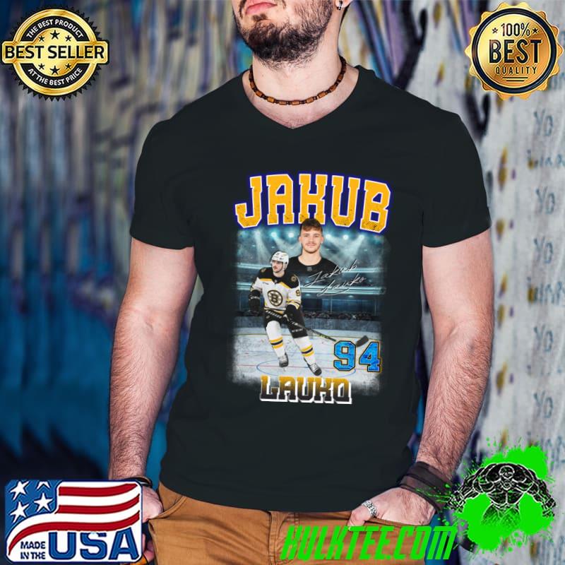 Jakub Lauko Czech ice hockey center for the Boston Bruins T-Shirt