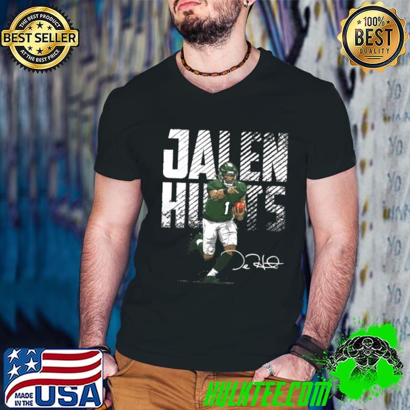 Jalen Hurts Philadelphia Bold Signature American football quarterback T-Shirt