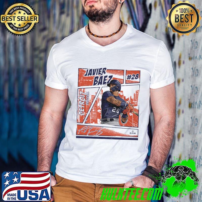 Javier Baez Detroit Comic Puerto Rican professional baseball shortstop T-Shirt