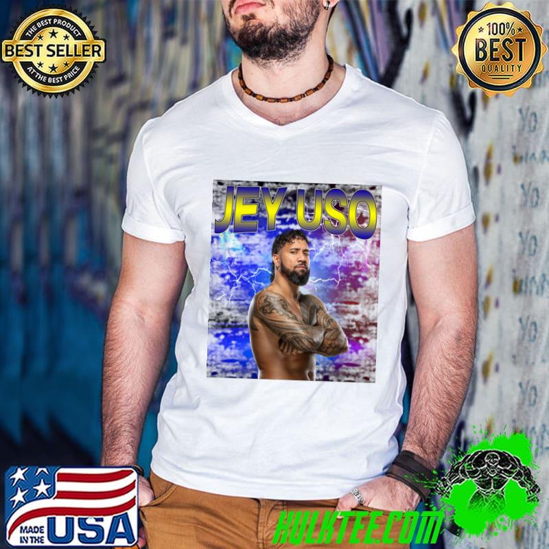 JEY USO amoan-American professional wrestler T-Shirt Guys V Neck JEY USO amoan-American professional wrestler T-Shirt Guys V Neck
