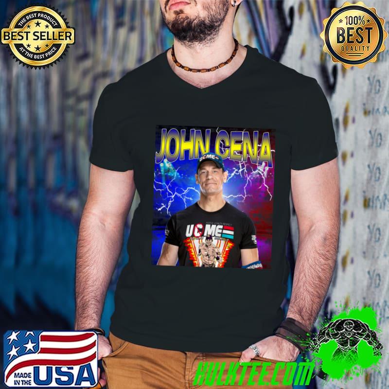 JOHN CENA As a wrestler performing part-time T-Shirt Guys V Neck JOHN CENA As a wrestler performing part-time T-Shirt Guys V Neck