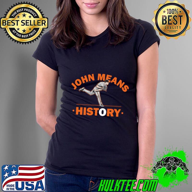 John Means American professional baseball pitcher History T-Shirt John Means American professional baseball pitcher History T-Shirt