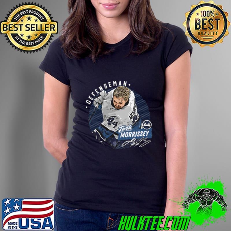 Josh Morrissey Canadian professional ice hockey defenceman Winnipeg Dots T-Shirt Ladies Tee Josh Morrissey Canadian professional ice hockey defenceman Winnipeg Dots T-Shirt Ladies Tee