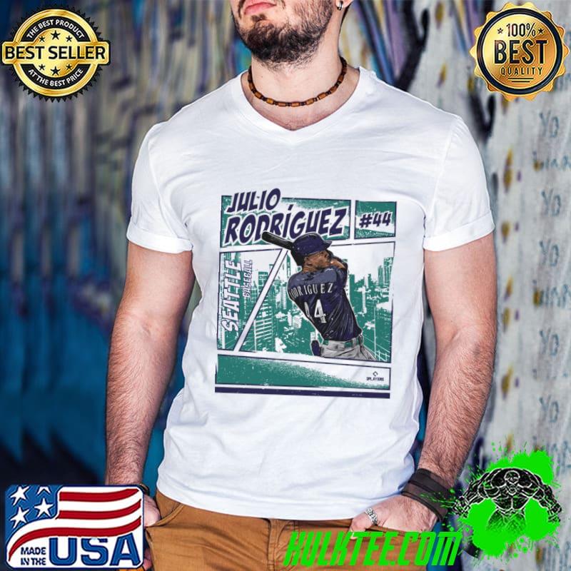 Julio Rodriguez Seattle Comic Dominican professional baseball center fielder T-Shirt
