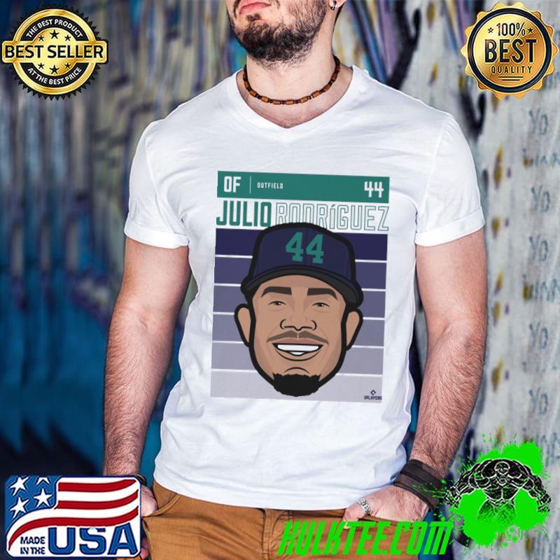 Julio Rodriguez Seattle Fade Dominican professional baseball center fielder T-Shirt Julio Rodriguez Seattle Fade Dominican professional baseball center fielder T-Shirt