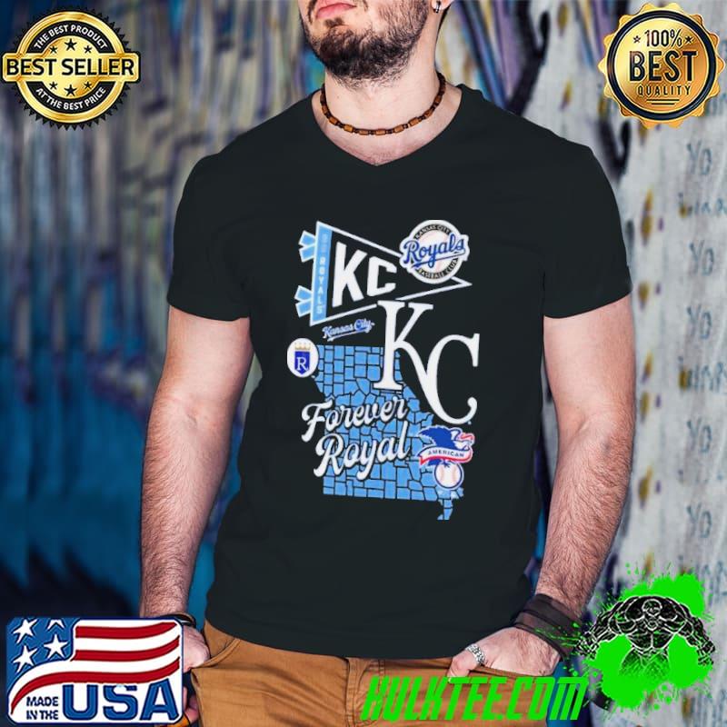 Kansas City Royals Split Zone Forever Royal Shirt