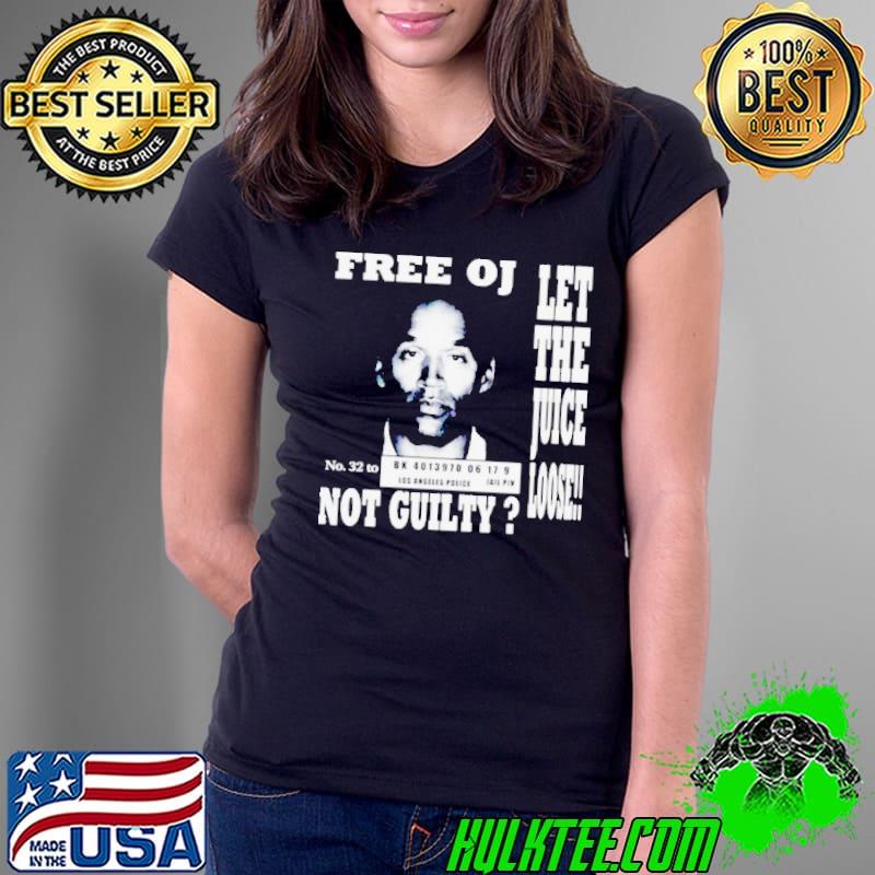 Kanye West wearing Free Oj Simpson let the juice loose not guilty shirt