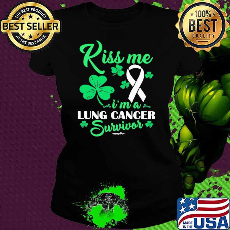 Kiss me i'm a lung cancer survivor shirt