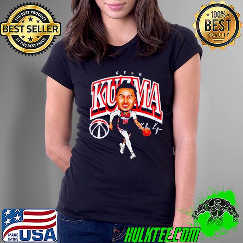 Kyle Kuzma Washington Wizards signature cartoon shirt