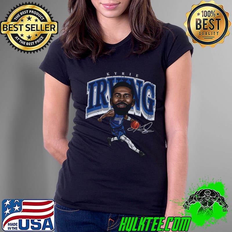 Kyrie Irving Dallas Cartoon American professional basketball player T-Shirt Ladies Tee Kyrie Irving Dallas Cartoon American professional basketball player T-Shirt Ladies Tee