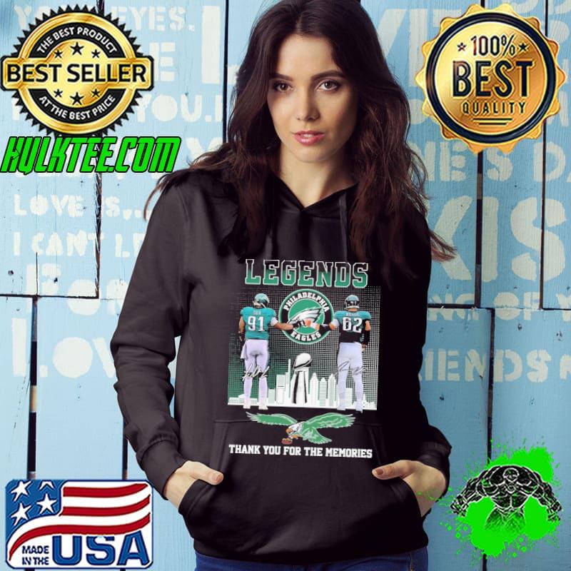 Legends philadelphia eagles thank you for the memories signature shirt