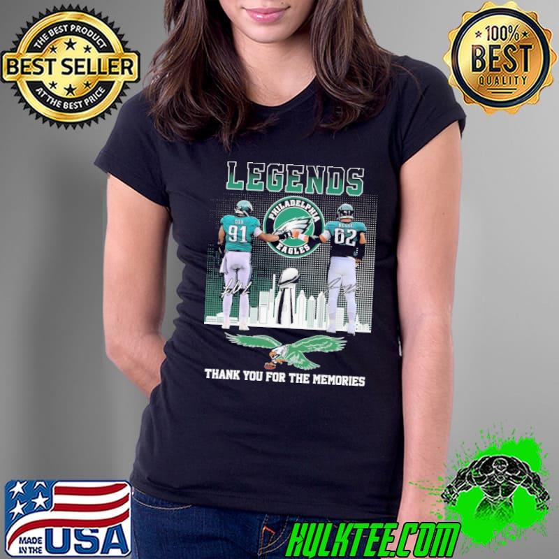 Legends philadelphia eagles thank you for the memories signature s Ladies Tee Legends philadelphia eagles thank you for the memories signature s Ladies Tee