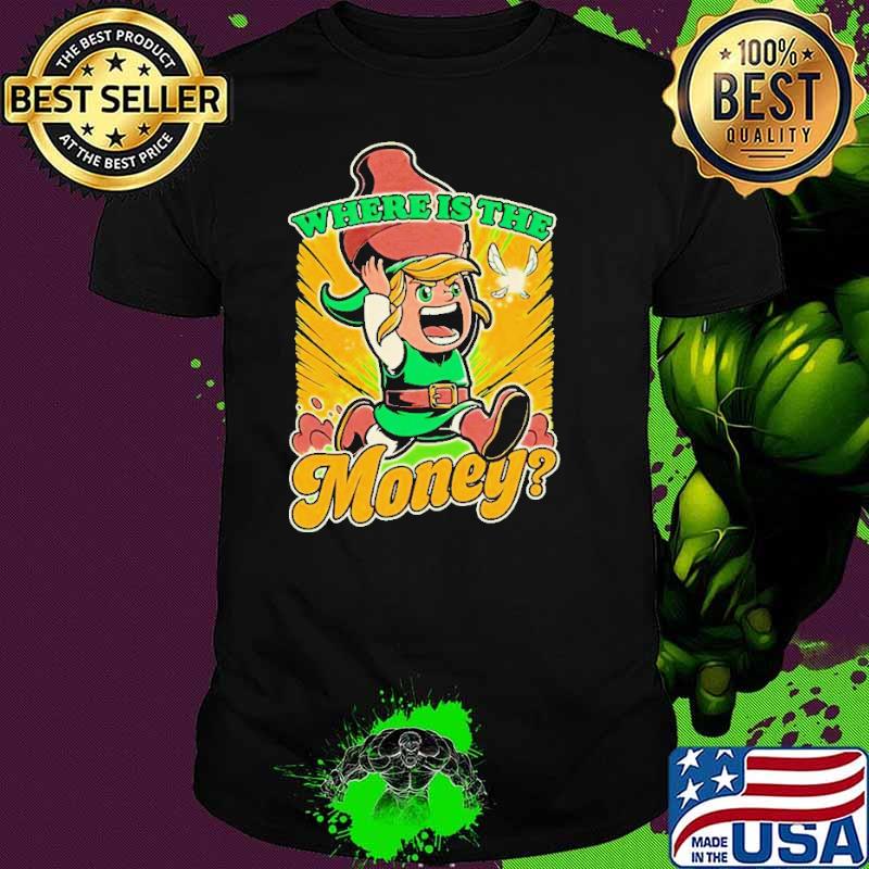 Link from The Legend of Zelda where is the money shirt