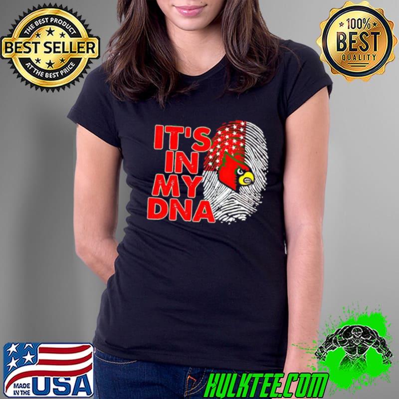 Louisville Cardinals It’s In My DNA Fingerprint s Ladies Tee Louisville Cardinals It’s In My DNA Fingerprint s Ladies Tee