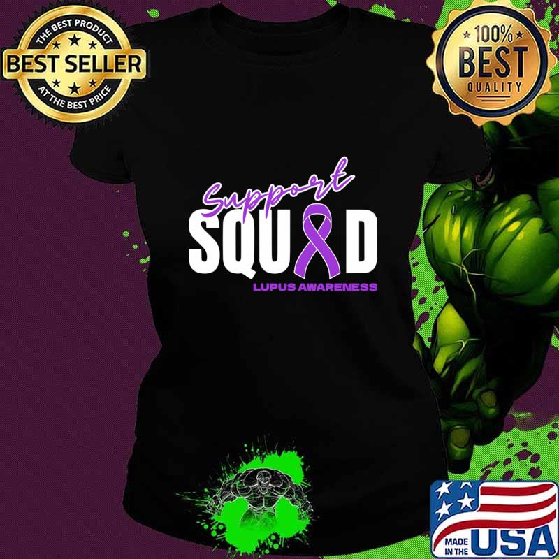 Lupus Awareness Purple Ribbon Support Squad T-Shirt