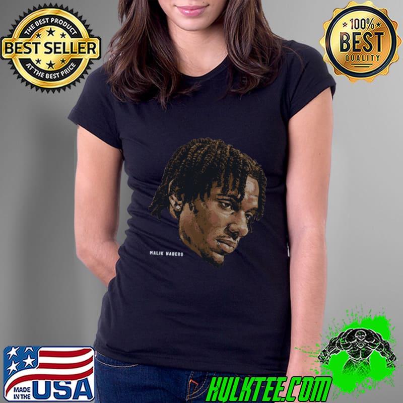 Malik Nabers American football wide receiver New York G Portrait T-Shirt