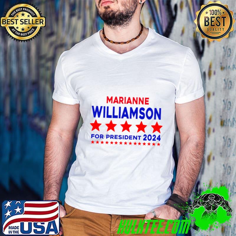 Marianne Williamson 24 For President 2024 Stars Election T-Shirt