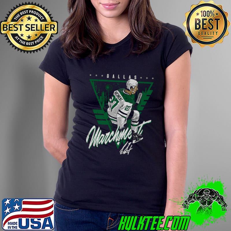 Mason Marchment Dallas Triangle Retro Canadian professional ice hockey T-Shirt Ladies Tee Mason Marchment Dallas Triangle Retro Canadian professional ice hockey T-Shirt Ladies Tee