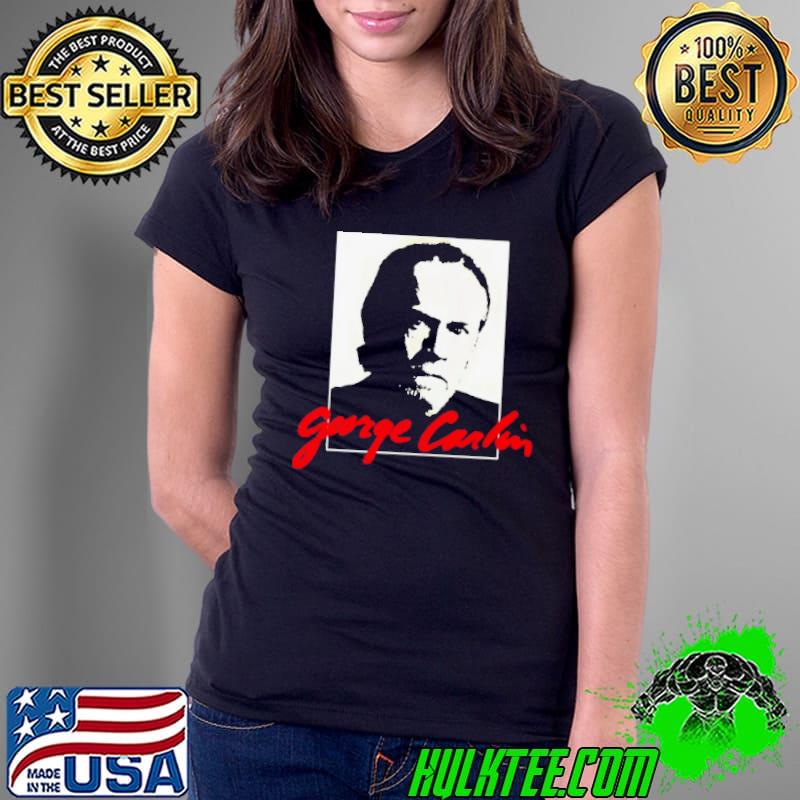 Mike Cessario wearing George Carlin shirt
