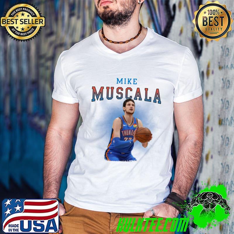 Mike Muscala American professional basketball player for the Oklahoma City Thunder T-Shirt Guys V Neck Mike Muscala American professional basketball player for the Oklahoma City Thunder T-Shirt Guys V Neck